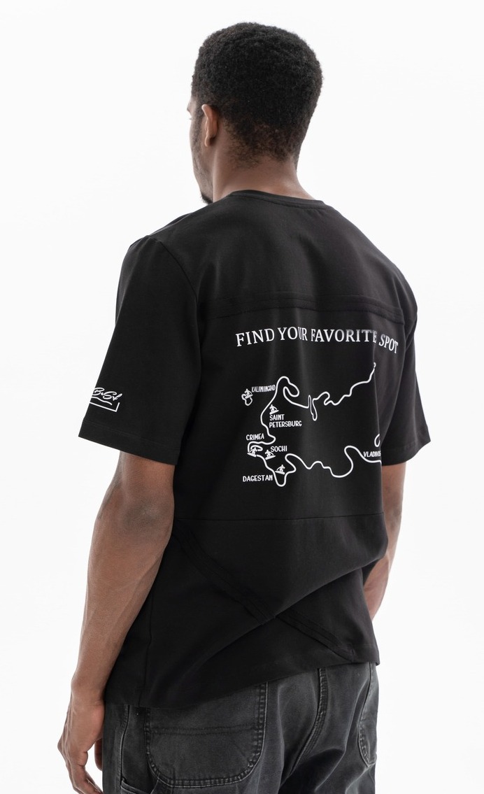T-shirt RUSSIAN SPOTS black