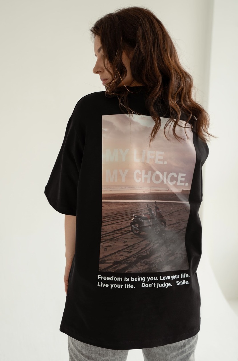 T-shirt SUNSET black