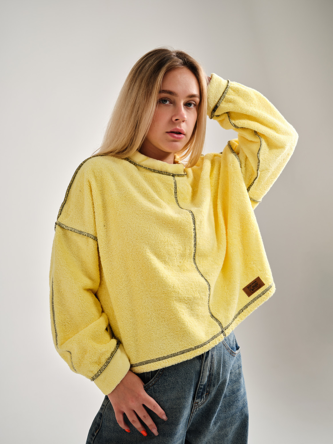 Crop sweatshirt YellowGlow