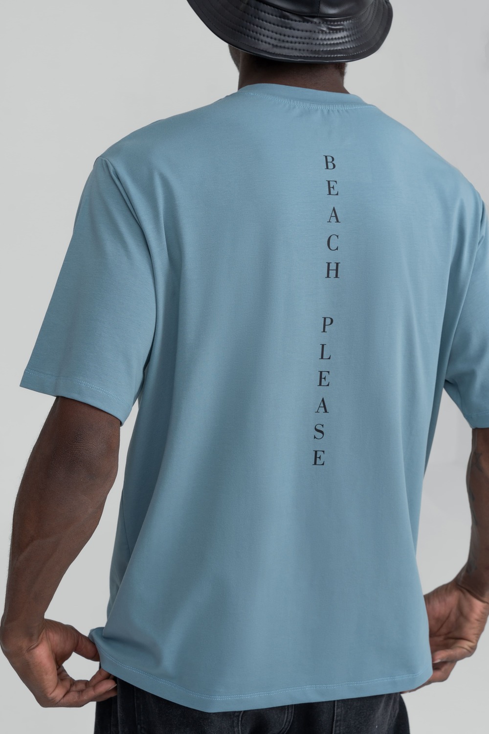 T-shirt INTROVERT blue