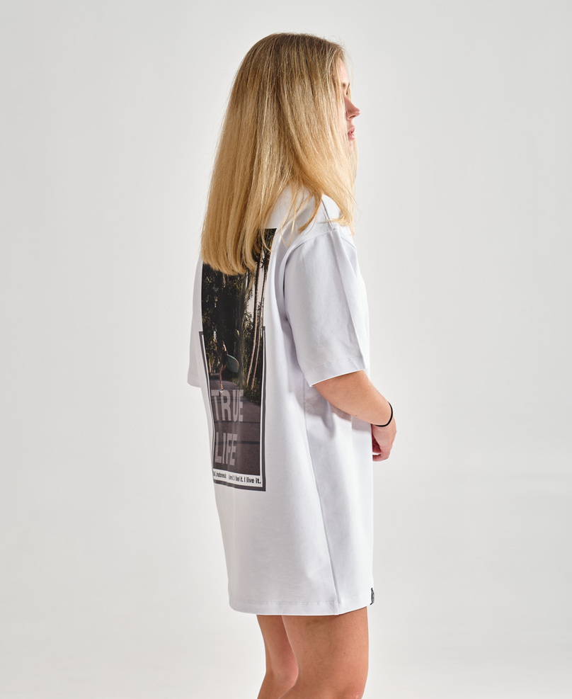 T-shirt dress WHITE SKATE